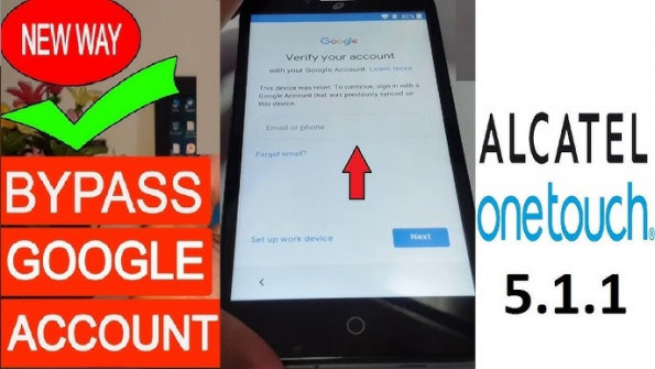Alcatel one touch evo 7 bypass google frp -  updated May 2024