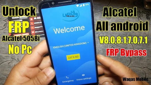 Alcatel zip lte a576bl bypass google frp -  updated May 2024