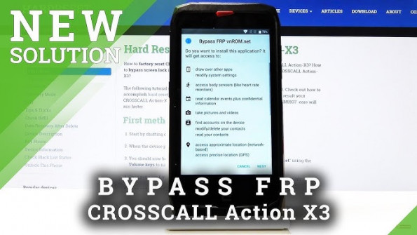 Crosscall core t5 l820 bypass google frp -  updated May 2024