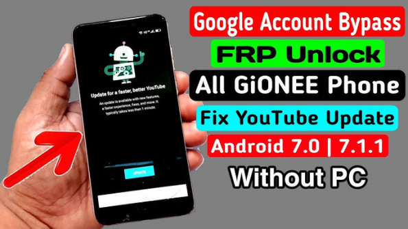 Gionee gn3001l gbl7523 bypass google frp -  updated May 2024