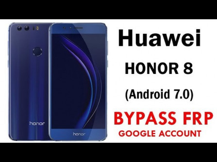 Huawei honor 8 frd al00 bypass google frp -  updated May 2024