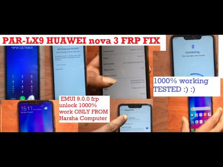 Huawei nova 3 par lx9 bypass google frp -  updated May 2024