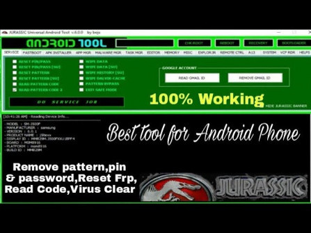 Jurassic universal android tool v1 0 bypass google frp -  updated May 2024