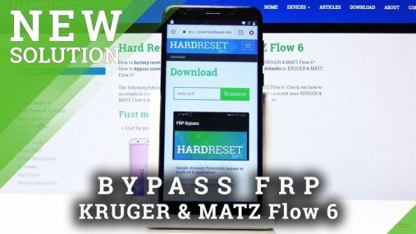 Kruger matz flow 5 flow5plus bypass google frp -  updated May 2024