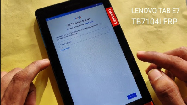 Lenovo tab e7 tb7104i tb 7104i bypass google frp -  updated April 2024