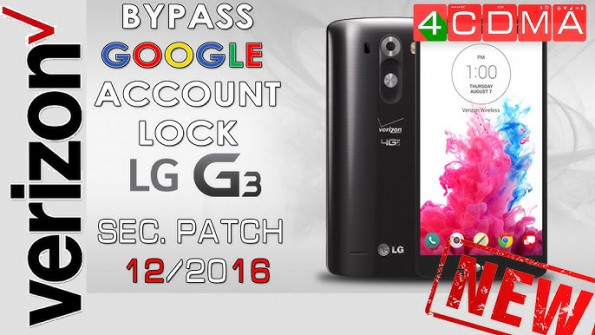 Lge lg g3 vs985 4g bypass google frp -  updated May 2024