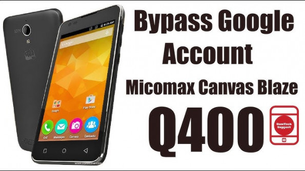Micromax canvas blaze q400 bypass google frp -  updated May 2024