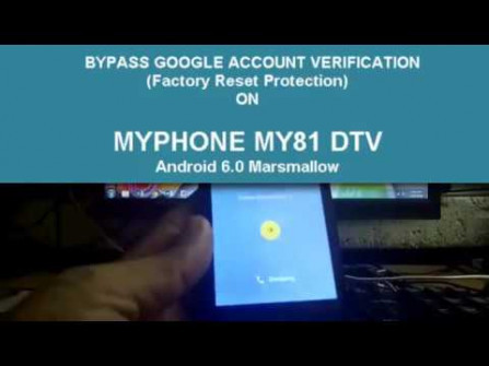 Myphone a848i bypass google frp -  updated May 2024
