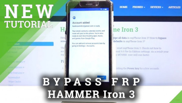 Myphone hammer iron 4 bypass google frp -  updated May 2024