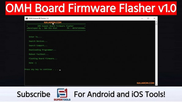 Omh board firmware flasher v1 0 bypass google frp -  updated May 2024