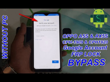 Oppo a5s cph1909 bypass google frp -  updated May 2024