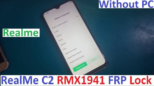 Oppo realme c2 rmx1941 bypass google frp -  updated May 2024