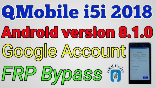 Qmobile i5i bypass google frp -  updated May 2024