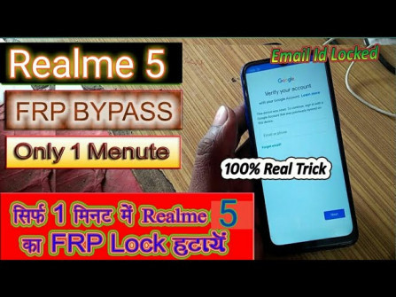 Realme 5 rmx1919 bypass google frp -  updated May 2024