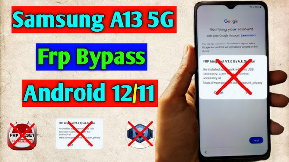 Samsung galaxy a13 sm a135u1 bypass google frp -  updated May 2024