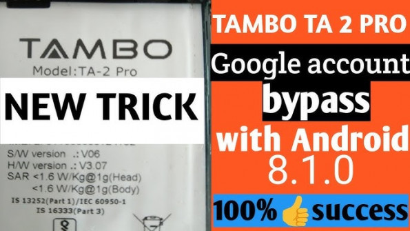 Tambo ta 45 bypass google frp -  updated May 2024