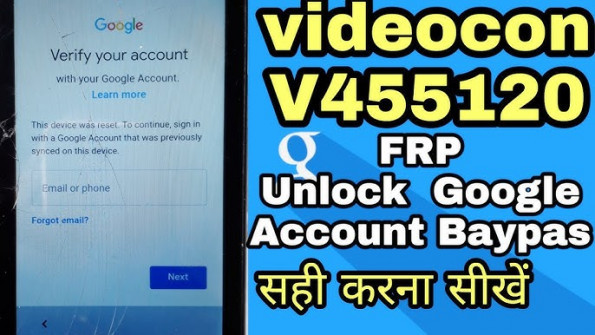 Videocon a29 bypass google frp -  updated May 2024