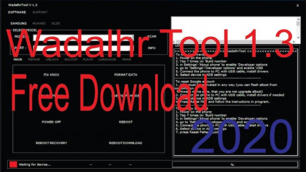 Wadalhr tool v1 3 bypass google frp -  updated May 2024