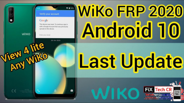 Wiko view4 lite w v730 eea bypass google frp -  updated May 2024