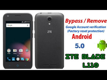 Zte blade l111 l110 b111 bypass google frp -  updated May 2024