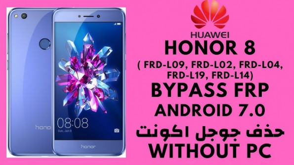 Huawei honor 8 frd l14 bypass google frp -  updated May 2024