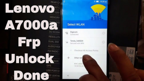 Lenovo a7000a plus bypass google frp -  updated May 2024