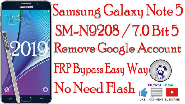 Samsung galaxy note 5 sm n9208 clone bypass google frp -  updated May 2024
