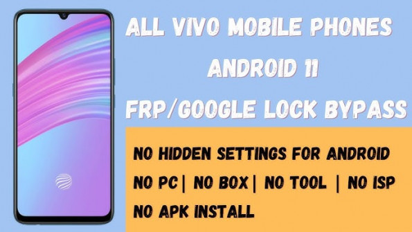 Vivo v2111a pd2111 bypass google frp -  updated May 2024